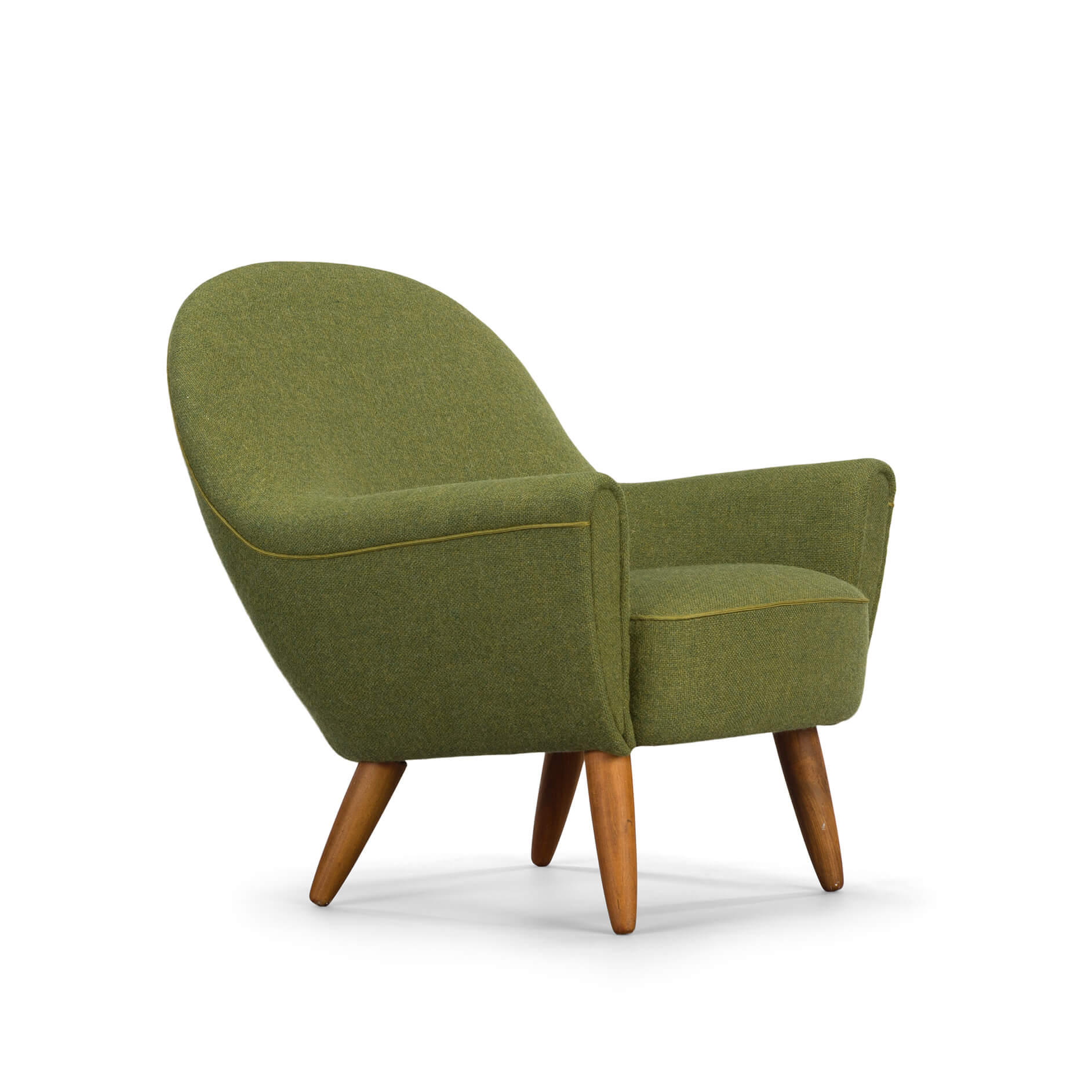 Groene lounge stoel