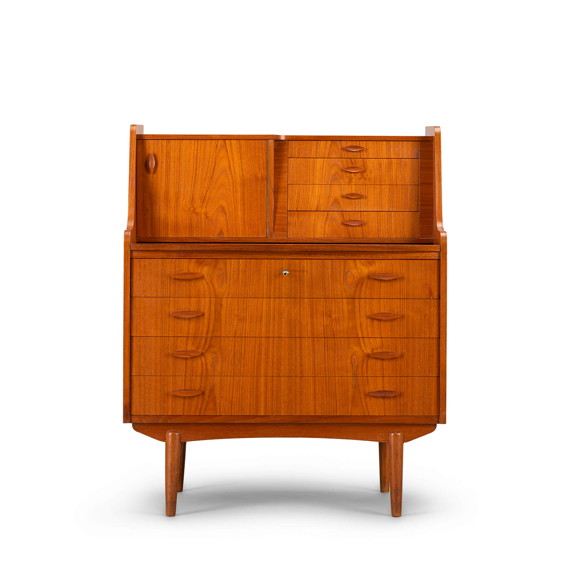 Vintage teak secretaire