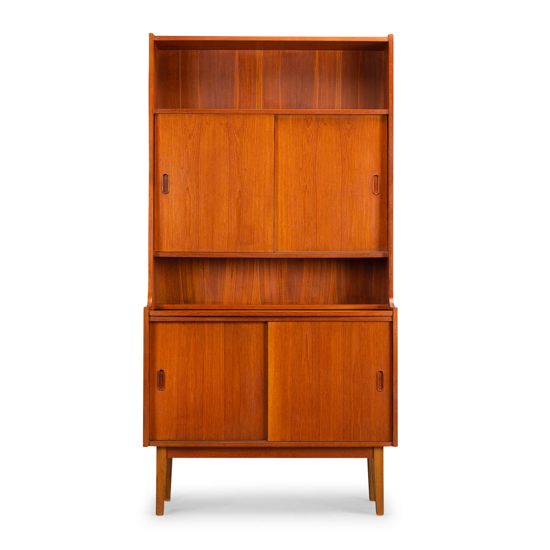 Teak storage ambition desk